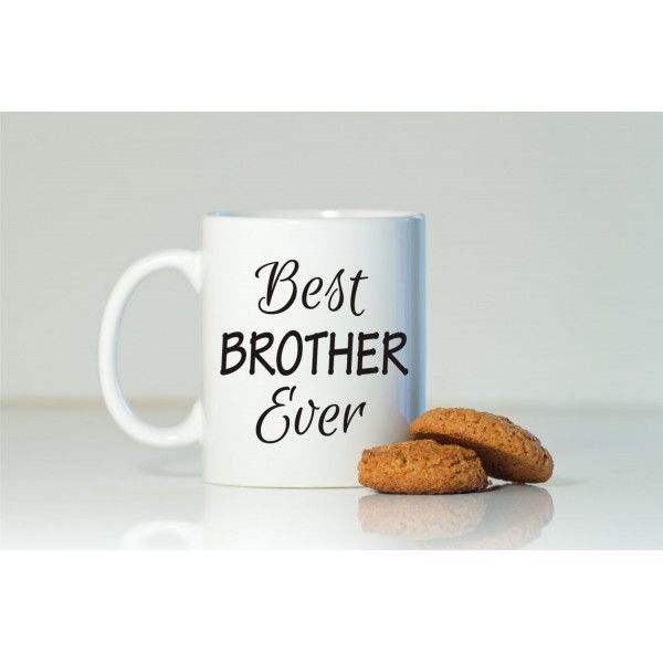 Grabadeal Beautiful White Best Brother Ever Coffee Mug Gift for Raksha Bandhan
